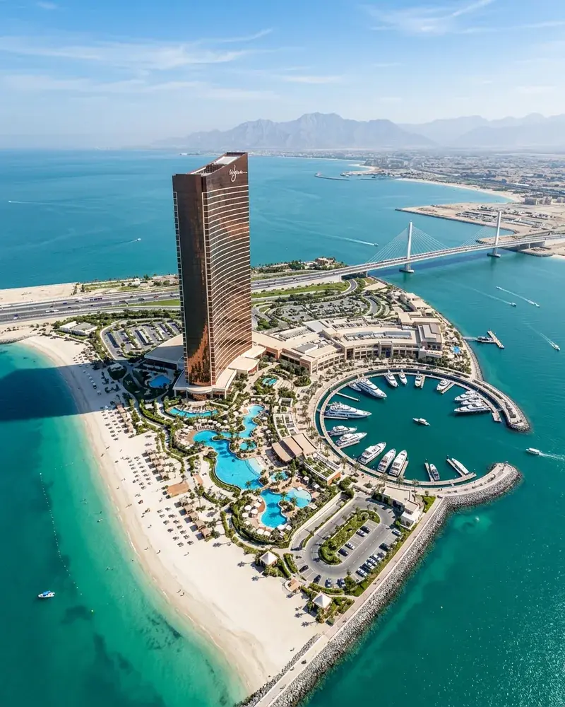 Al Marjan Island Construction Progress and Investment Opportunities with WYN Resort